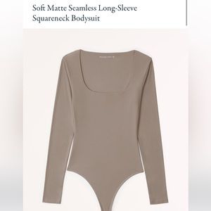 Abercrombie & Fitch Soft Square Neck Bodysuit